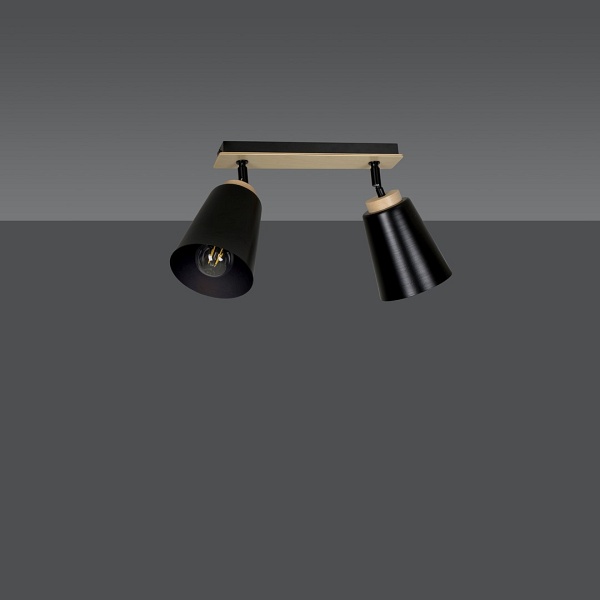 Lampa sufitowa ATLAS 2 BLACK