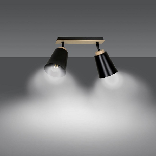 Lampa sufitowa ATLAS 2 BLACK