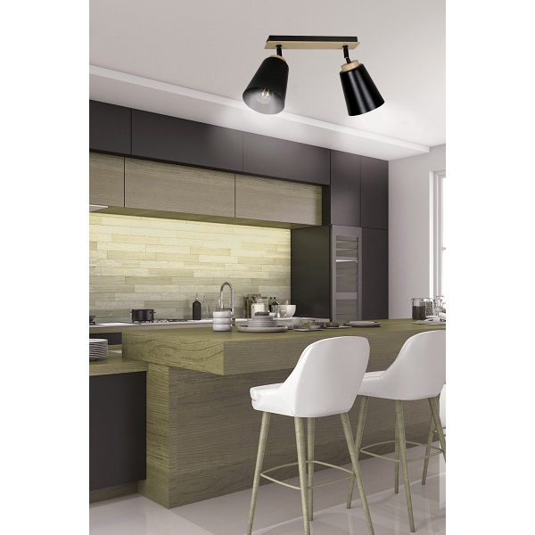 Lampa sufitowa ATLAS 2 BLACK