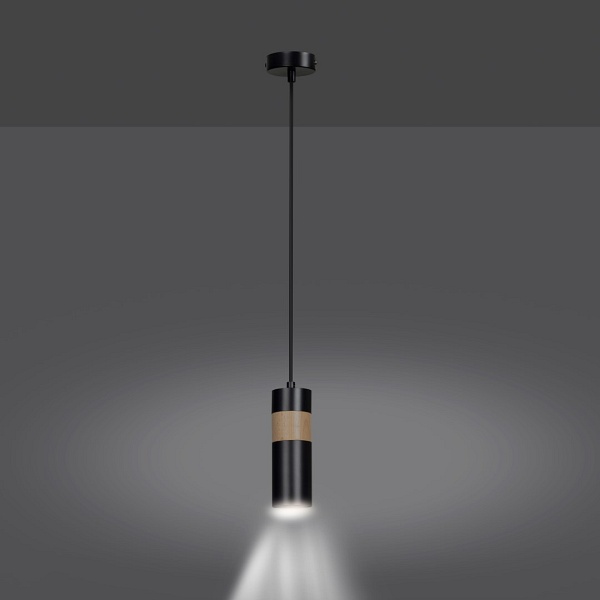 Lampa wisząca AKARI 1 BLACK