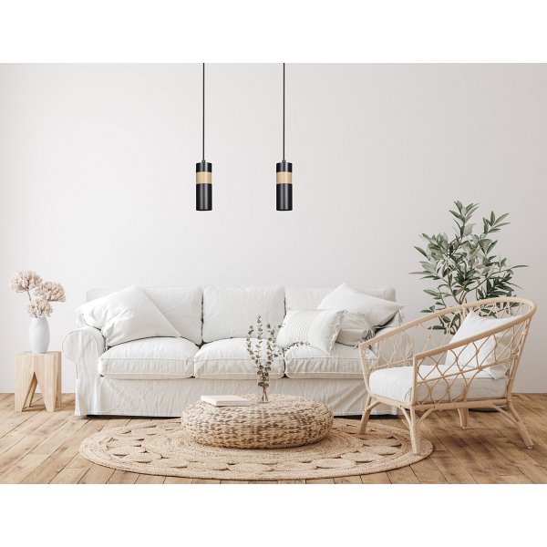 Lampa wisząca AKARI 1 BLACK