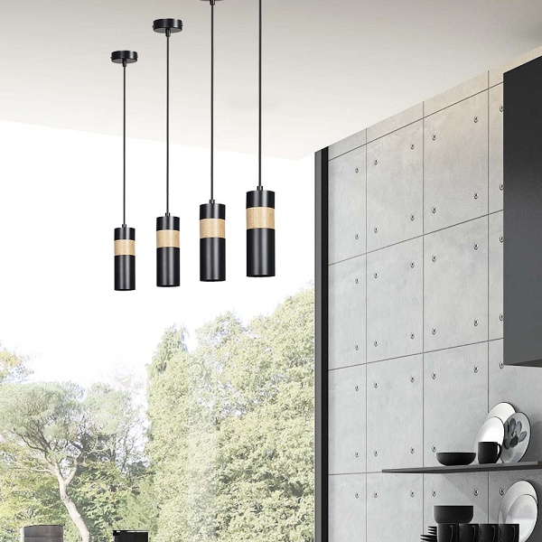 Lampa wisząca AKARI 1 BLACK
