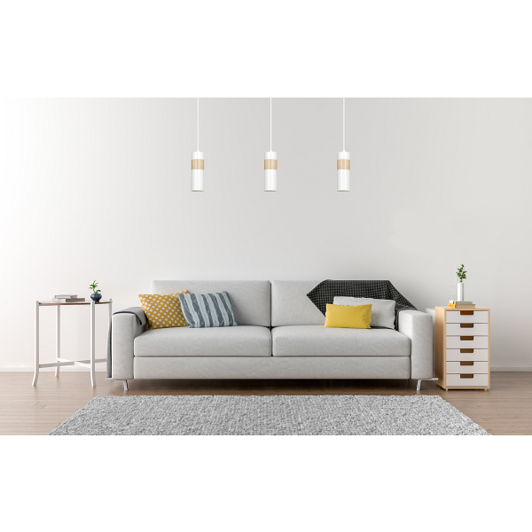 Lampa wisząca AKARI 1 WHITE