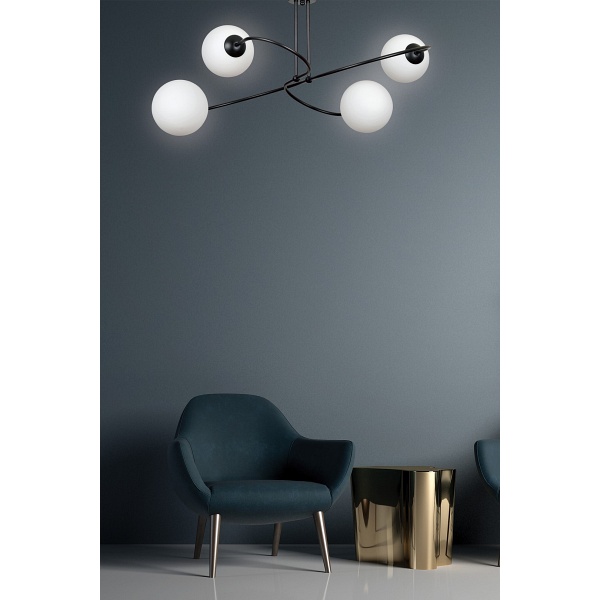 Lampa sufitowa SELBI 4 BLACK