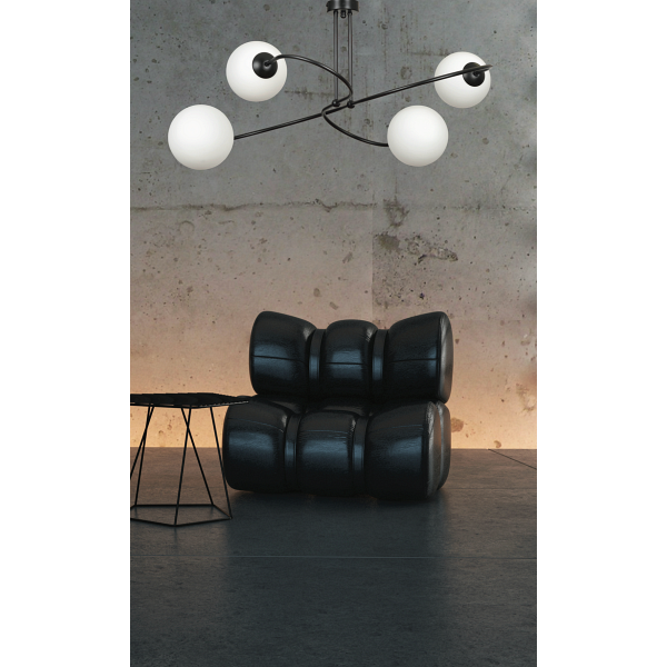 Lampa sufitowa SELBI 4 BLACK