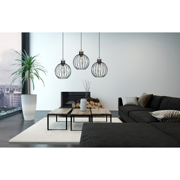 Lampa wisząca BARBADO 3 BLACK