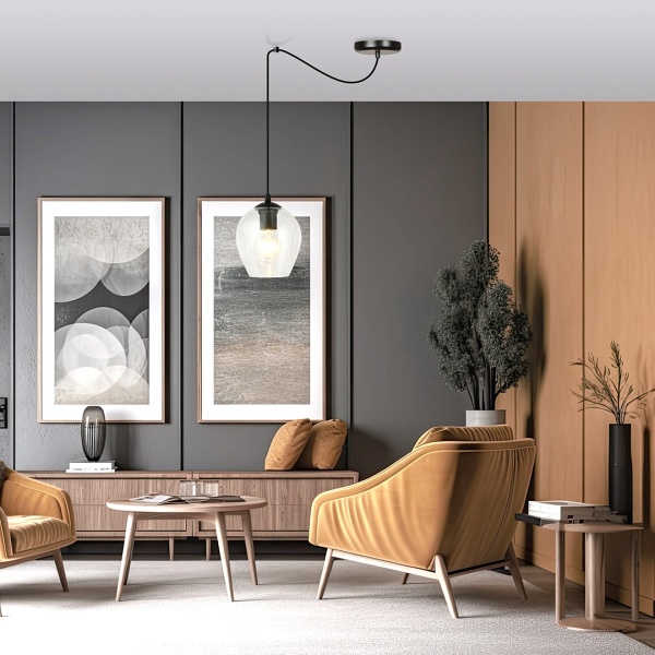 Lampa wisząca LEVEL 1 BL TRANSPARENT