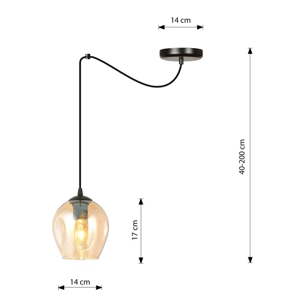 Lampa wisząca LEVEL 1 BL MIODOWY