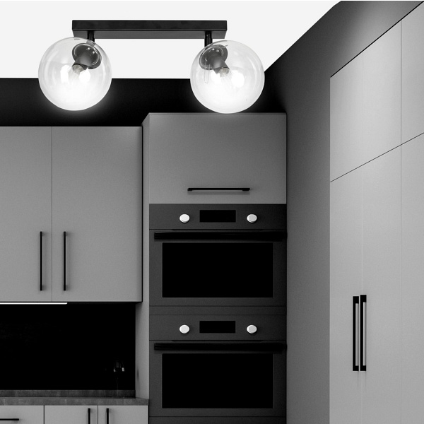 Lampa sufitowa TOFI 2 BL TRANSPARENT