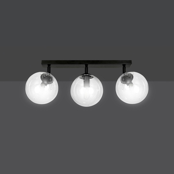 Lampa sufitowa TOFI 3 BL TRANSPARENT