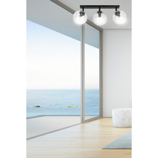Lampa sufitowa TOFI 3 BL TRANSPARENT