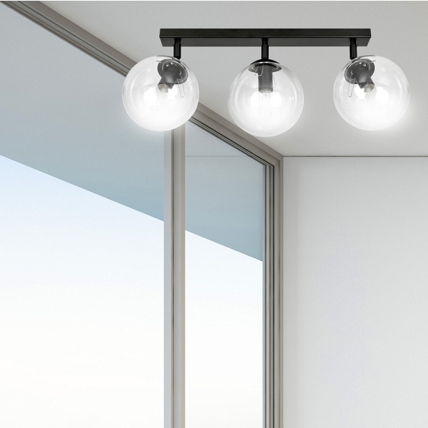 Lampa sufitowa TOFI 3 BL TRANSPARENT