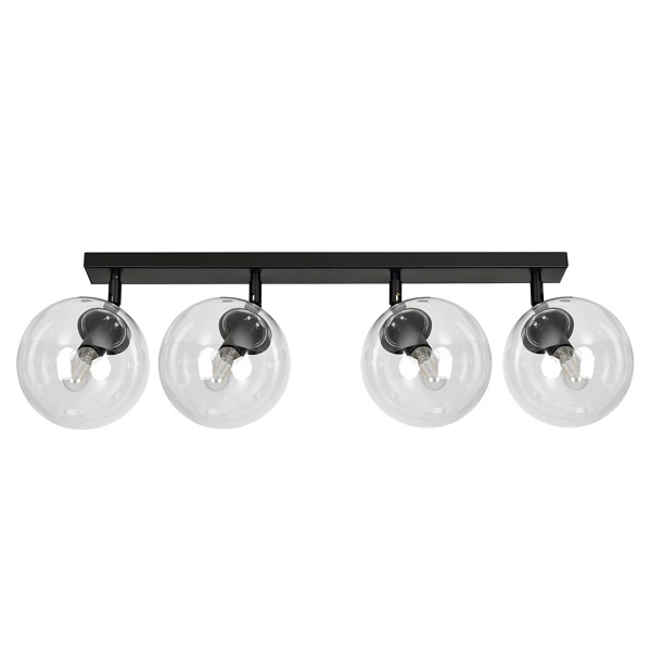Lampa sufitowa TOFI 4 BL TRANSPARENT