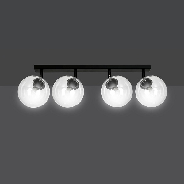 Lampa sufitowa TOFI 4 BL TRANSPARENT