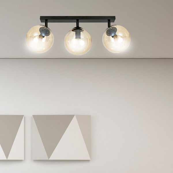 Lampa sufitowa TOFI 3 BL MIODOWY