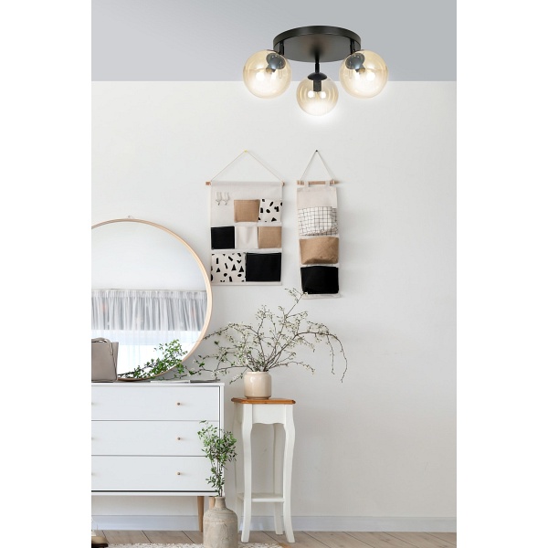 Lampa sufitowa TOFI 3A BL MIODOWY PREMIUM