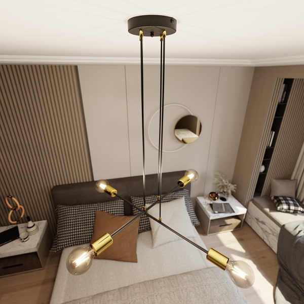 Lampa wisząca VESIO 4 BLACK