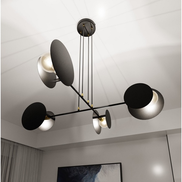 Lampa wisząca IDEA 4 BLACK