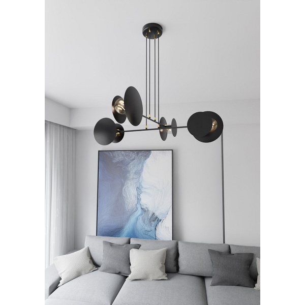 Lampa wisząca IDEA 4 BLACK