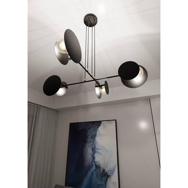 Lampa wisząca IDEA 4 BLACK