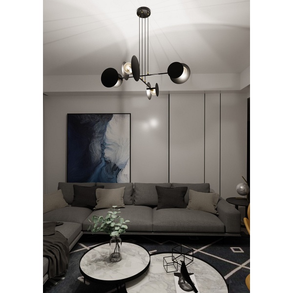 Lampa wisząca IDEA 4 BLACK
