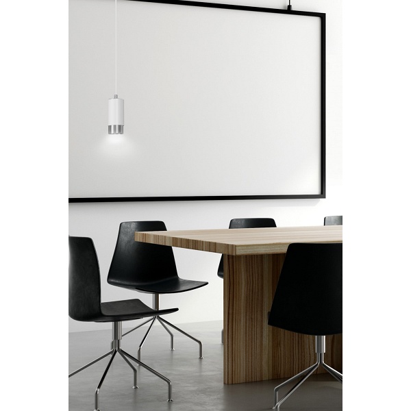 Lampa wisząca FUMIKO 1 WH/CHROME