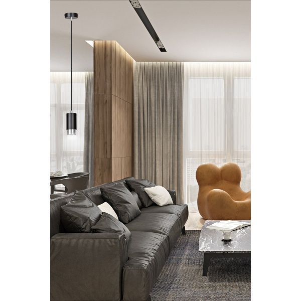 Lampa wisząca FUMIKO 1 BL/CHROME