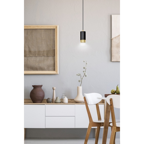 Lampa wisząca FUMIKO 1 BL/GOLD