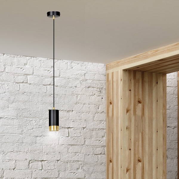 Lampa wisząca FUMIKO 1 BL/GOLD