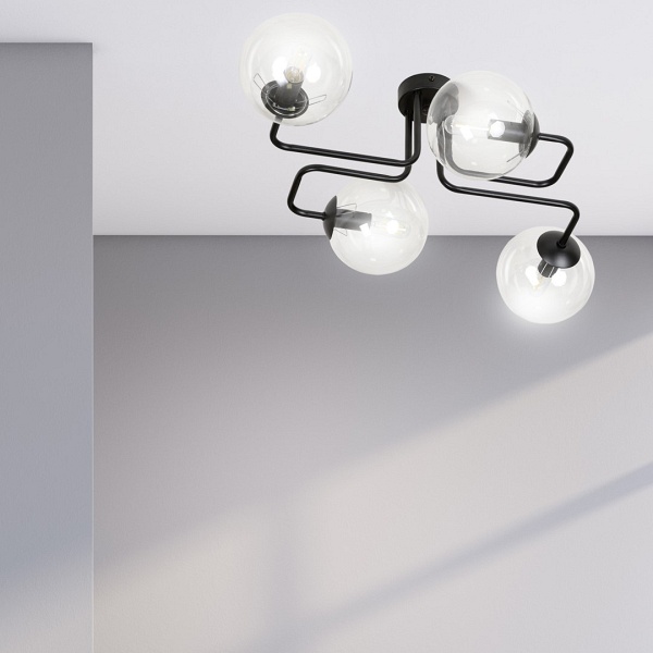 Lampa sufitowa BRENDI 4 BL TRANSPARENT