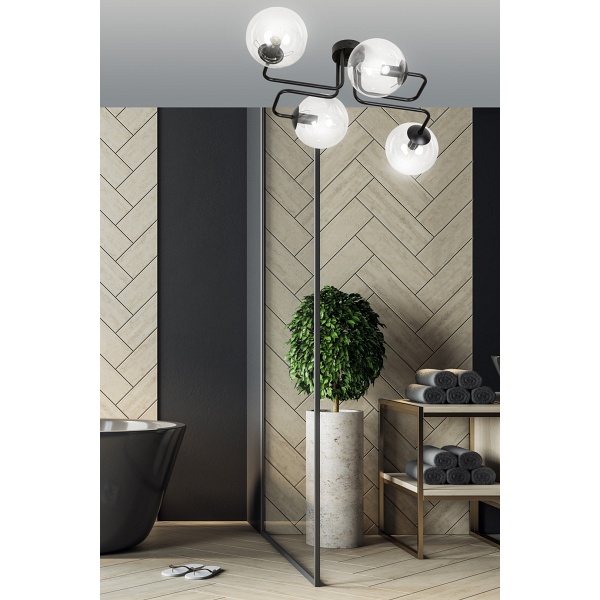 Lampa sufitowa BRENDI 4 BL TRANSPARENT