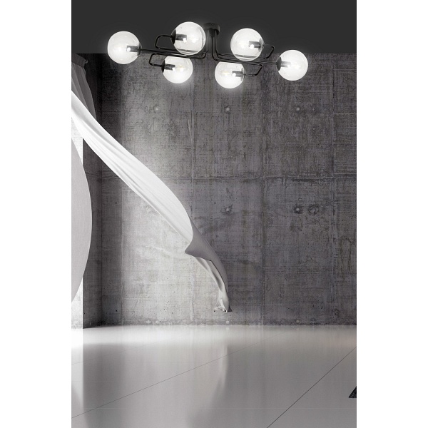 Lampa sufitowa BRENDI 6A BL TRANSPARENT