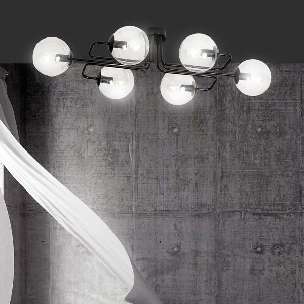 Lampa sufitowa BRENDI 6A BL TRANSPARENT