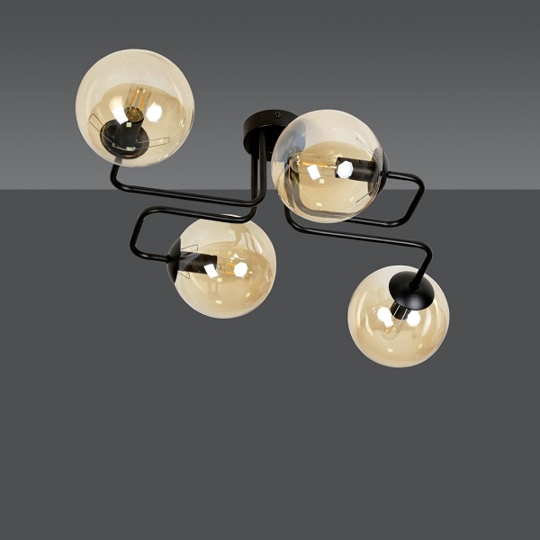 Lampa sufitowa BRENDI 4 BL MIODOWY - Emibig