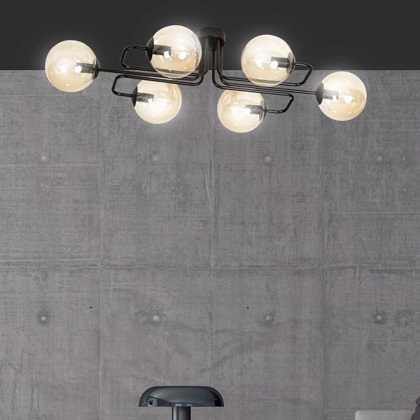 Lampa sufitowa BRENDI 6A BL MIODOWY