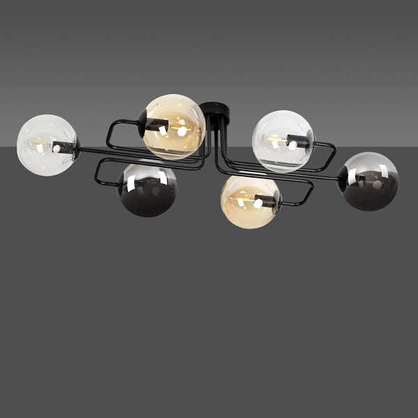 Lampa sufitowa BRENDI 6A BL MIX 1 - Emibig