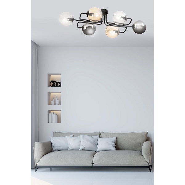 Lampa sufitowa BRENDI 6A BL MIX 1