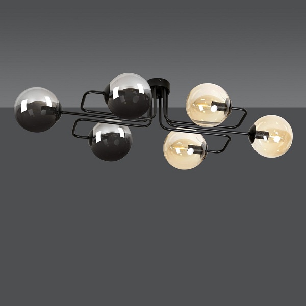 Lampa sufitowa BRENDI 6A BL MIX 2 - Emibig