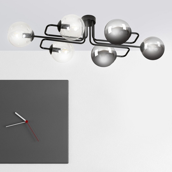 Lampa sufitowa BRENDI 6A BL MIX 3