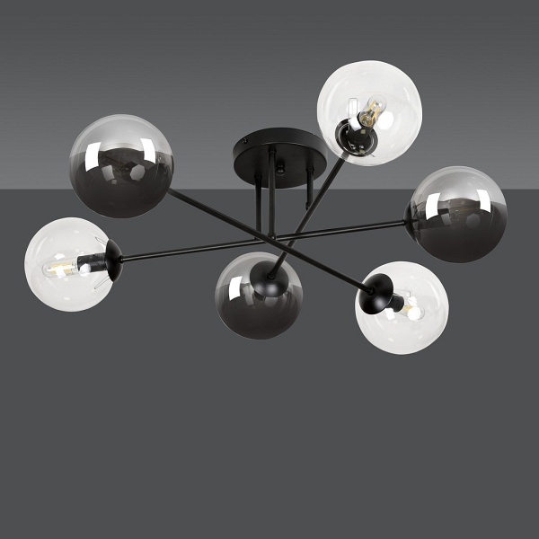 Lampa sufitowa BRENDI 6B BL MIX 1 - Emibig