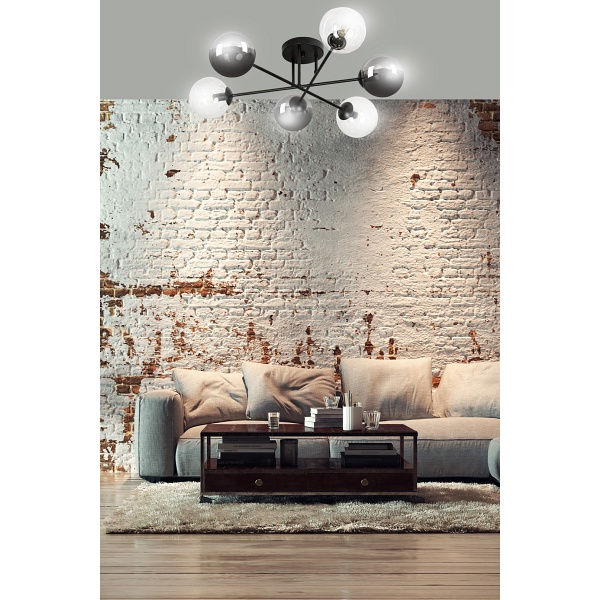 Lampa sufitowa BRENDI 6B BL MIX 1