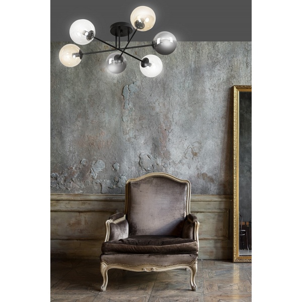 Lampa sufitowa BRENDI 6B BL MIX 2