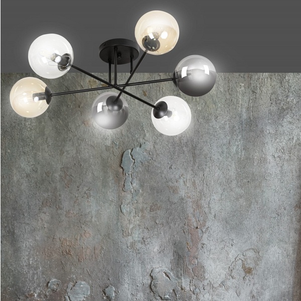 Lampa sufitowa BRENDI 6B BL MIX 2