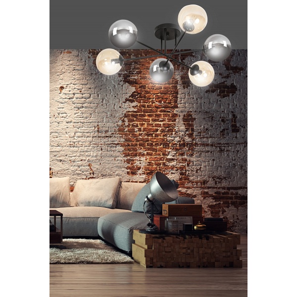 Lampa sufitowa BRENDI 6B BL MIX 3