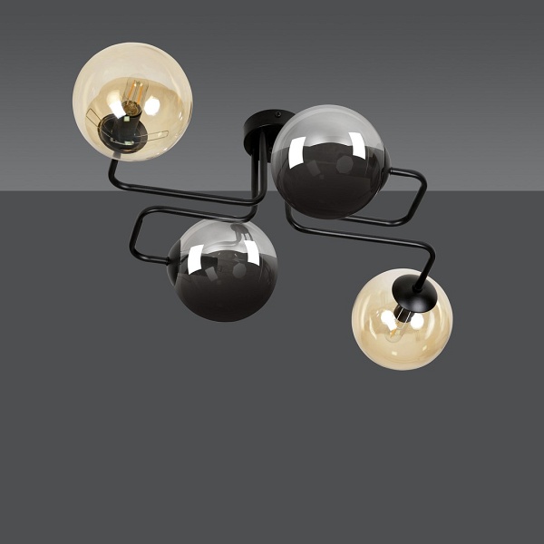 Lampa sufitowa BRENDI 4 BL MIX 2 - Emibig