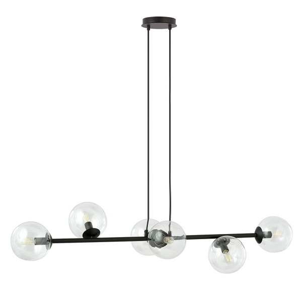 Lampa wisząca ROSSI 6 BL TRANSPARENT - Emibig