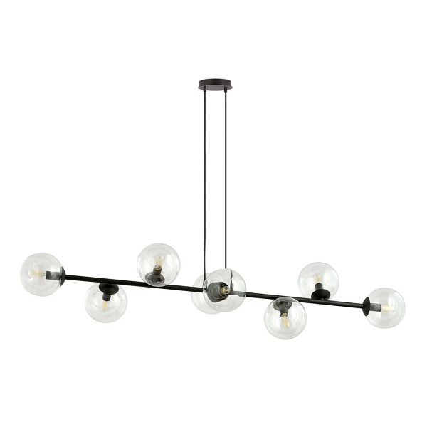 Lampa wisząca ROSSI 8 BL TRANSPARENT - Emibig