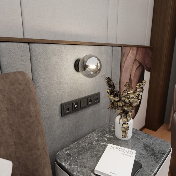 Kinkiet ROSSI K1 BL GRAFIT