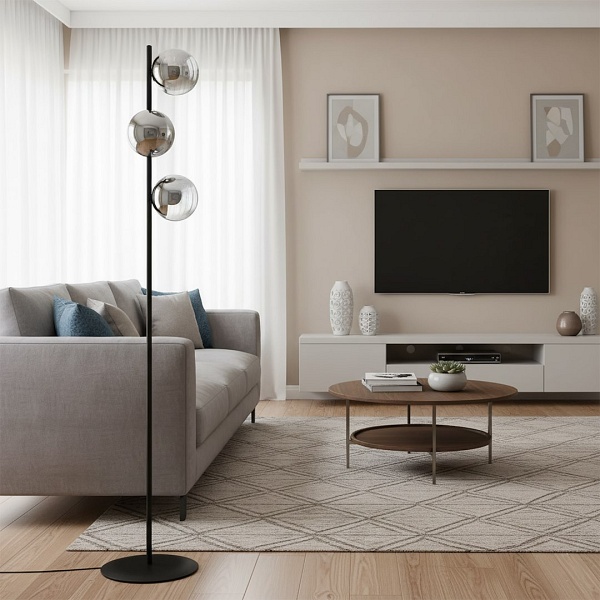Lampa podłogowa ROSSI LP3 GRAFIT - Emibig
