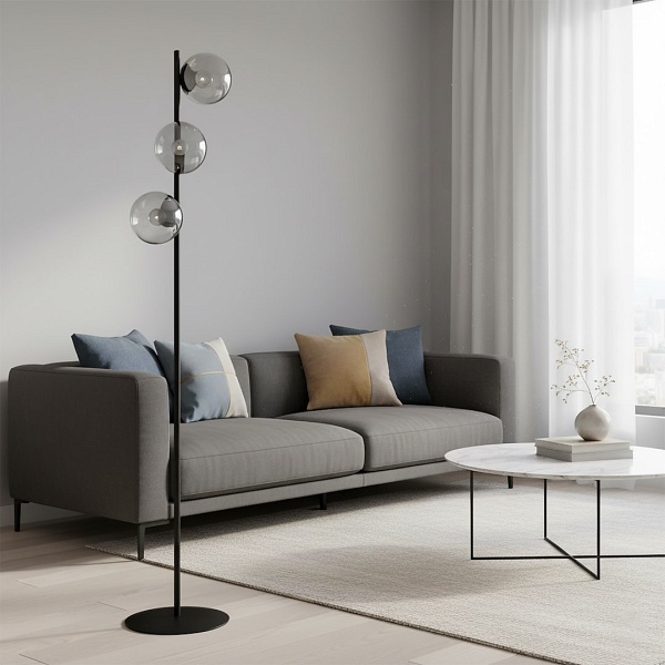 Lampa podłogowa ROSSI LP3 GRAFIT - Emibig